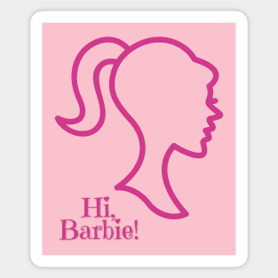 Hi, Barbie! Sticker